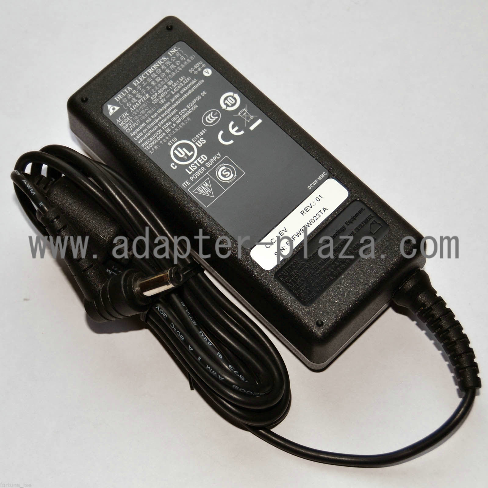 New Original 19V 3.42A DELTA 5.5*2.5mm Power AC Charger Adapter for MSI U135 U210 U230 L1300 Notebook PC